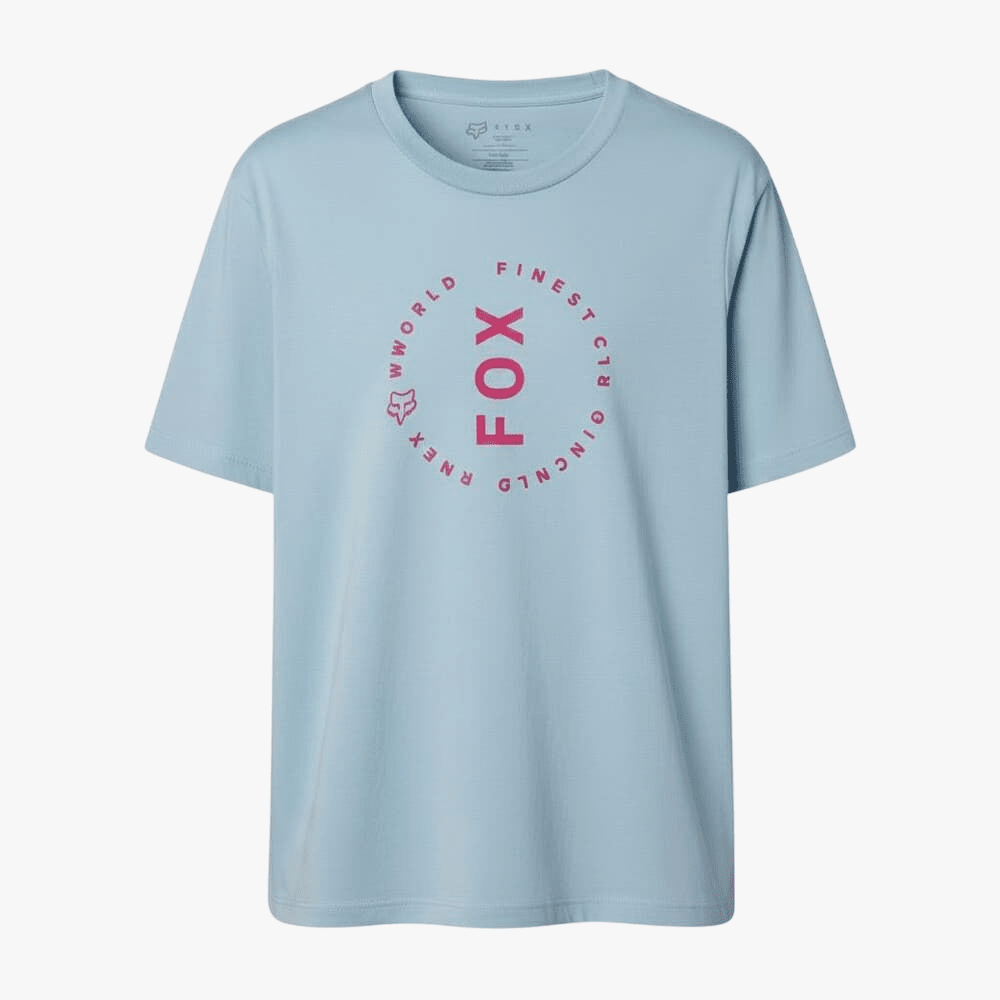 Fox Womens Clean Lap Short Sleeve Tee Light Blue | Fox
