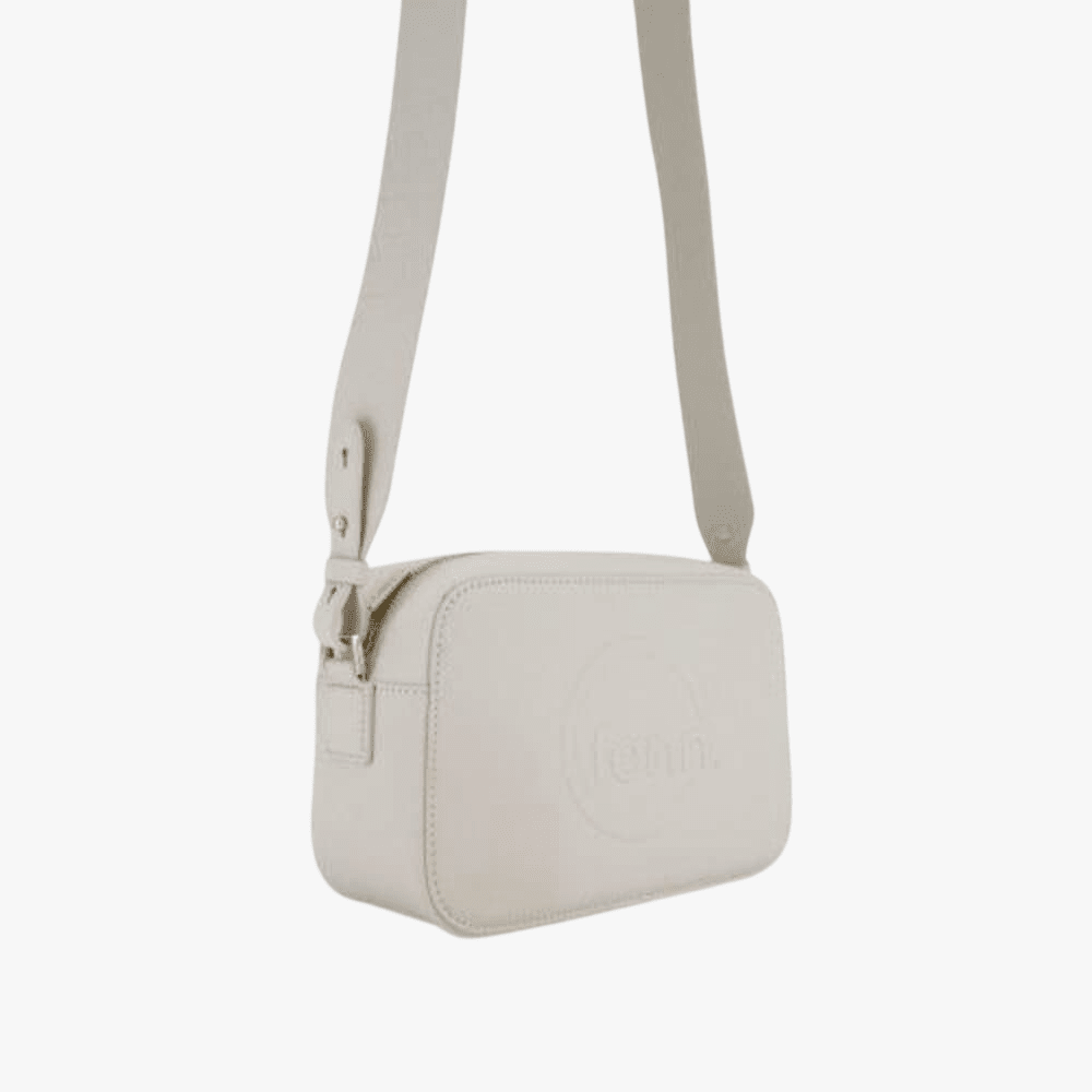 Fenn Off White Gold Zip Crossbody Bag | Fenn