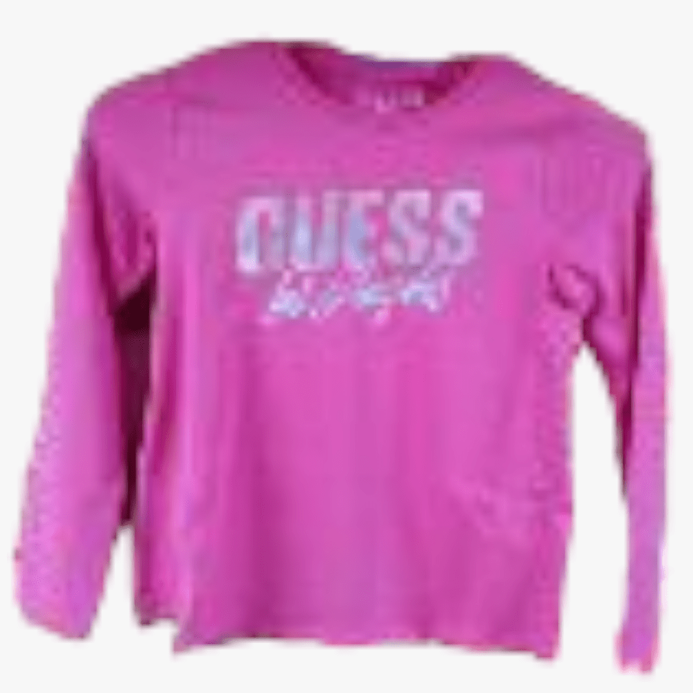 Guess Girls Long Sleeve Top Popping Pink | Guess