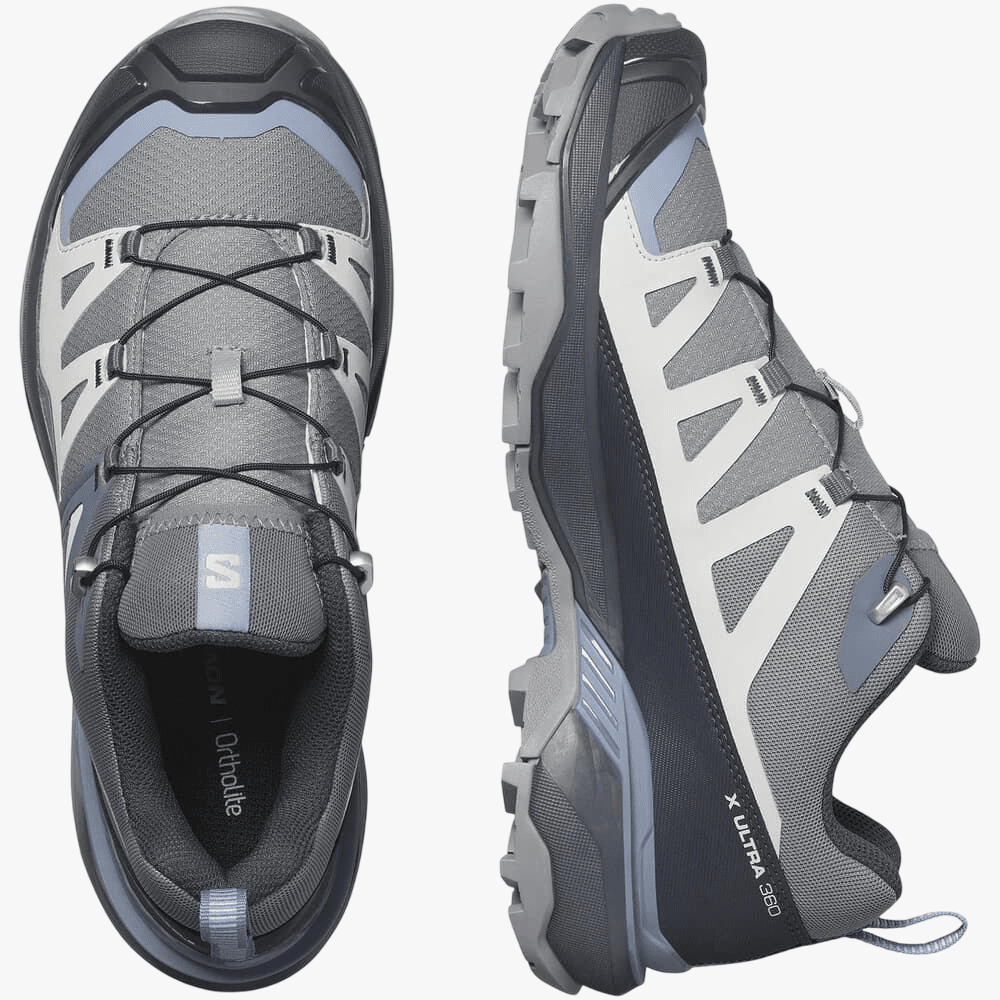 Salomon Womens X Ultra 360 Hiking Shoe Sharskin Gris Stonewash | Salomon