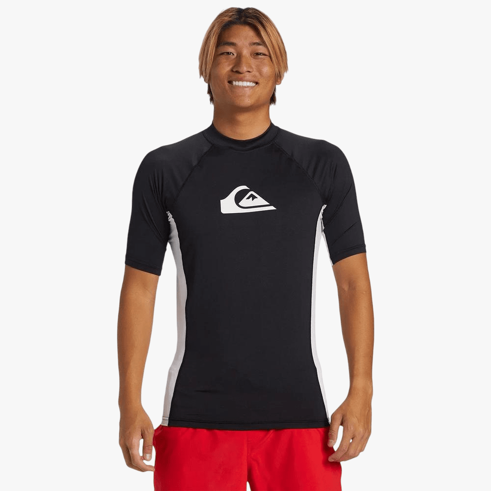Quiksilver Mens Everyday Upf50 Comp Logo Rashvest Black | Quiksilver