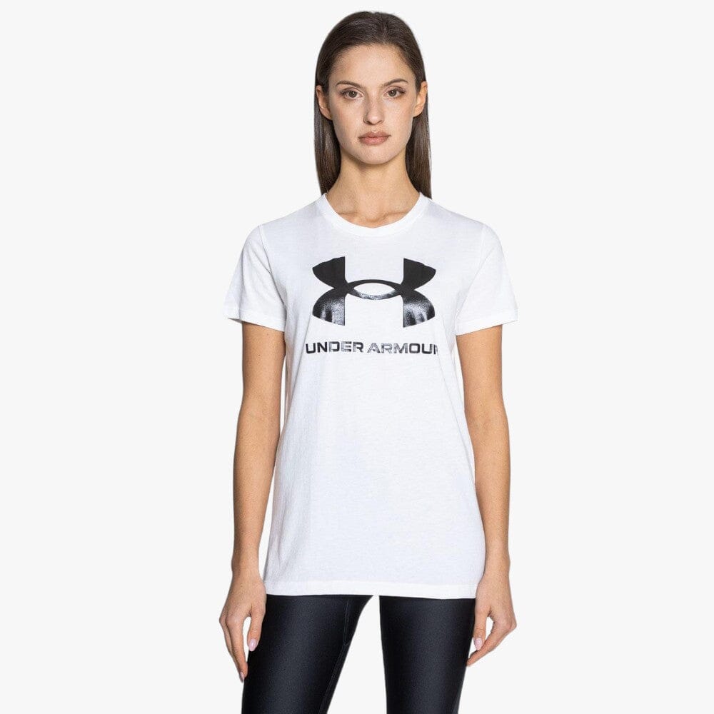 Under Armour Ladies Sportstyle Graphic Short Sleeve 102 White | Under Armour