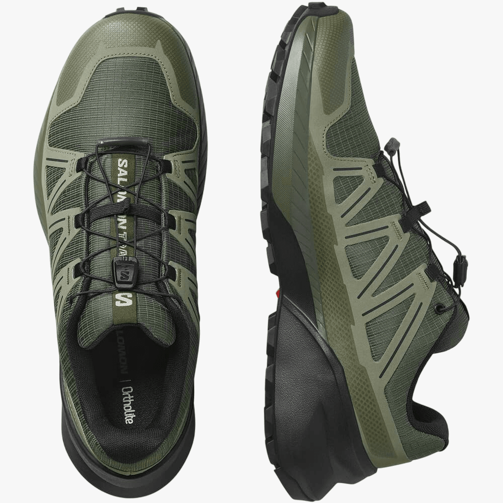 Salomon Mens Speedcross Peak Trail Sneaker Olive Night Deep Lichen Black | Salomon