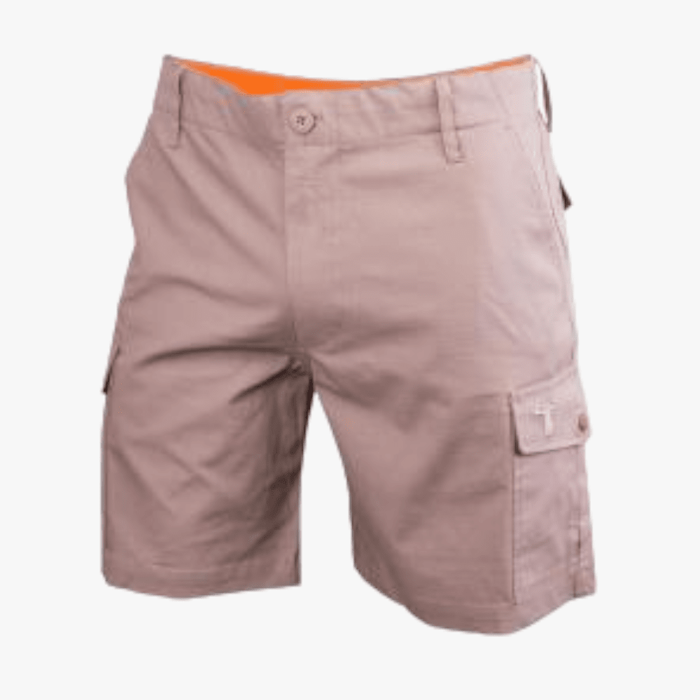 Wildebees Mens Stretch Flexi Terrain Shorts Khaki Wildebees