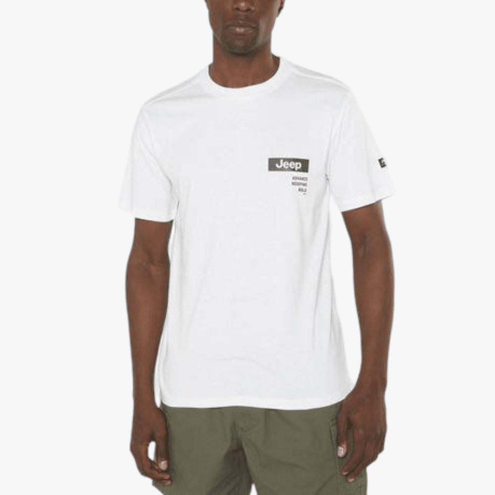 Jeep Mens Fashion Graphics Short Sleeve Tee White | Jeep