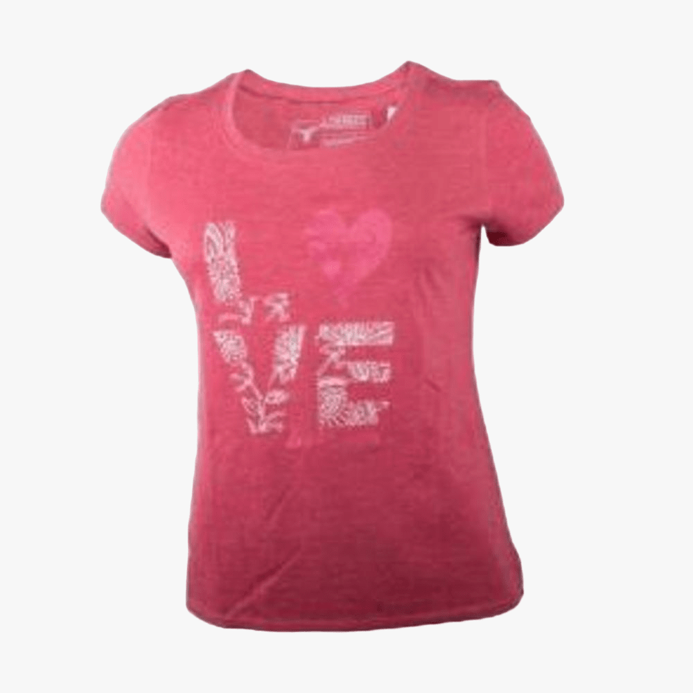 Wildebees Womens Love Short Sleeve Tee Aragon Mel | Wildebees