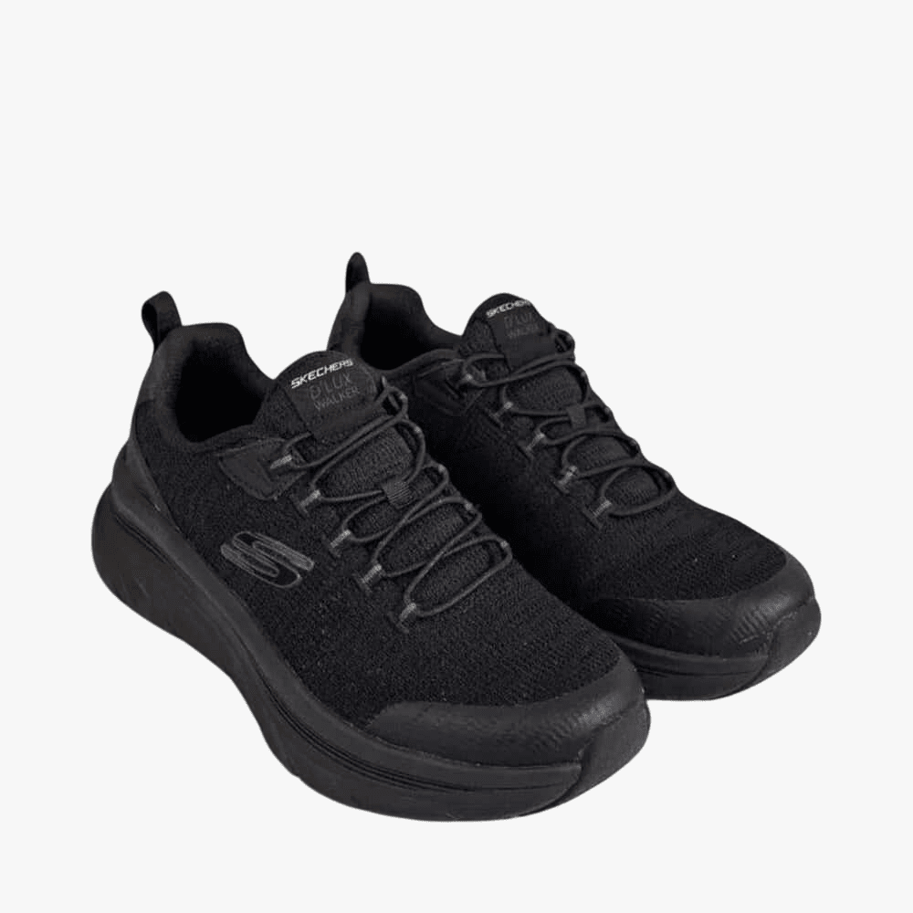 Skechers Mens D'lux Walker Pensive Sneaker Black Black – Brands