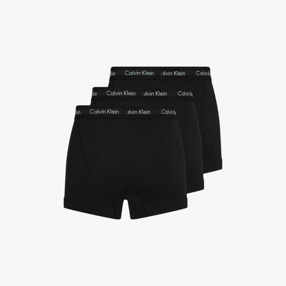 Calvin Klein Mens 3Pack Trunks Black