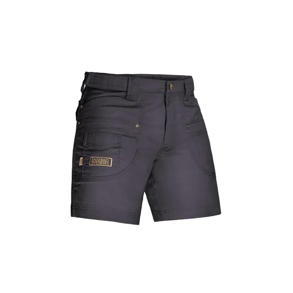 Boerboel Mens Adjustable Kalahari Shorts Charcoal | Boerboel