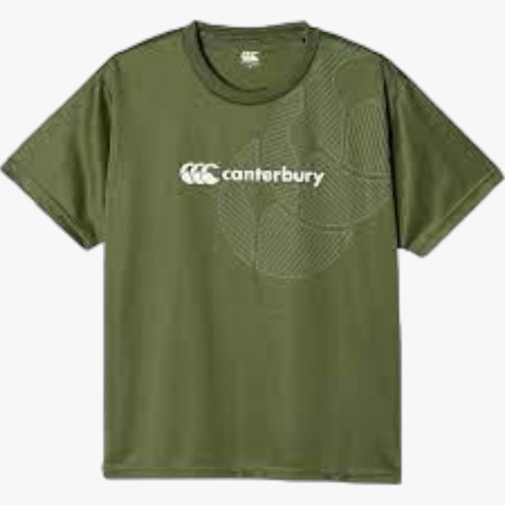 Canterbury Mens Ccc Logo Short Sleeve Tee Canterbury Olive Canterbury