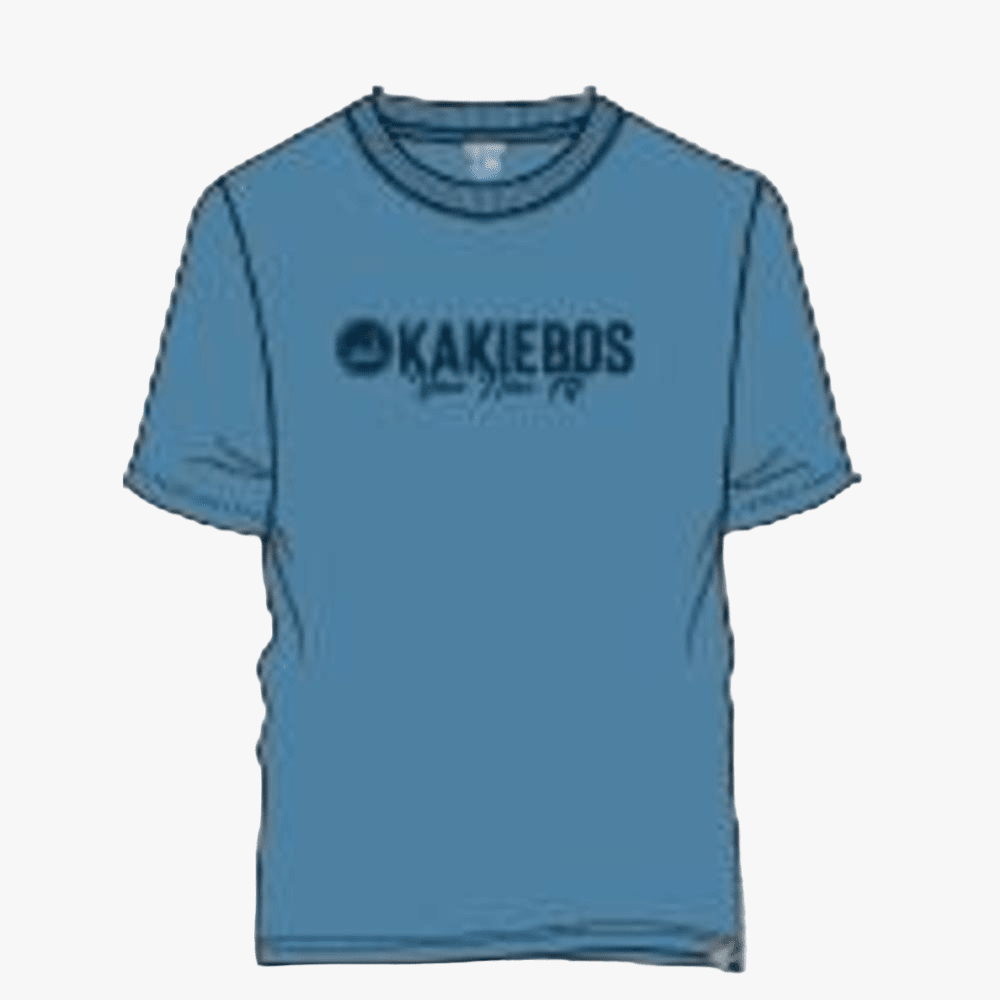 Kakiebos Mens Classic Fit Short Sleeve Tee Dusk Blue | Kakiebos