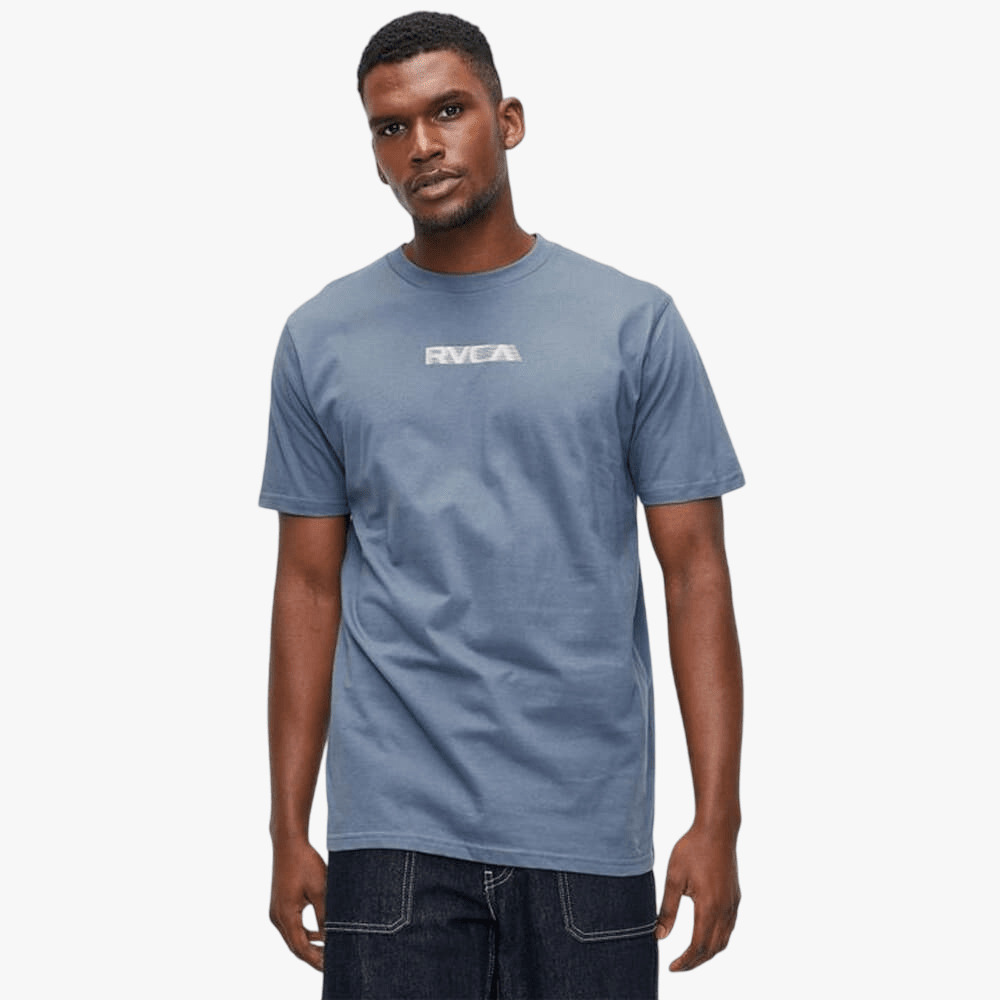 Rvca Mens Big Rvca Speed Short Sleeve Tee Vintage Navy | Rvca