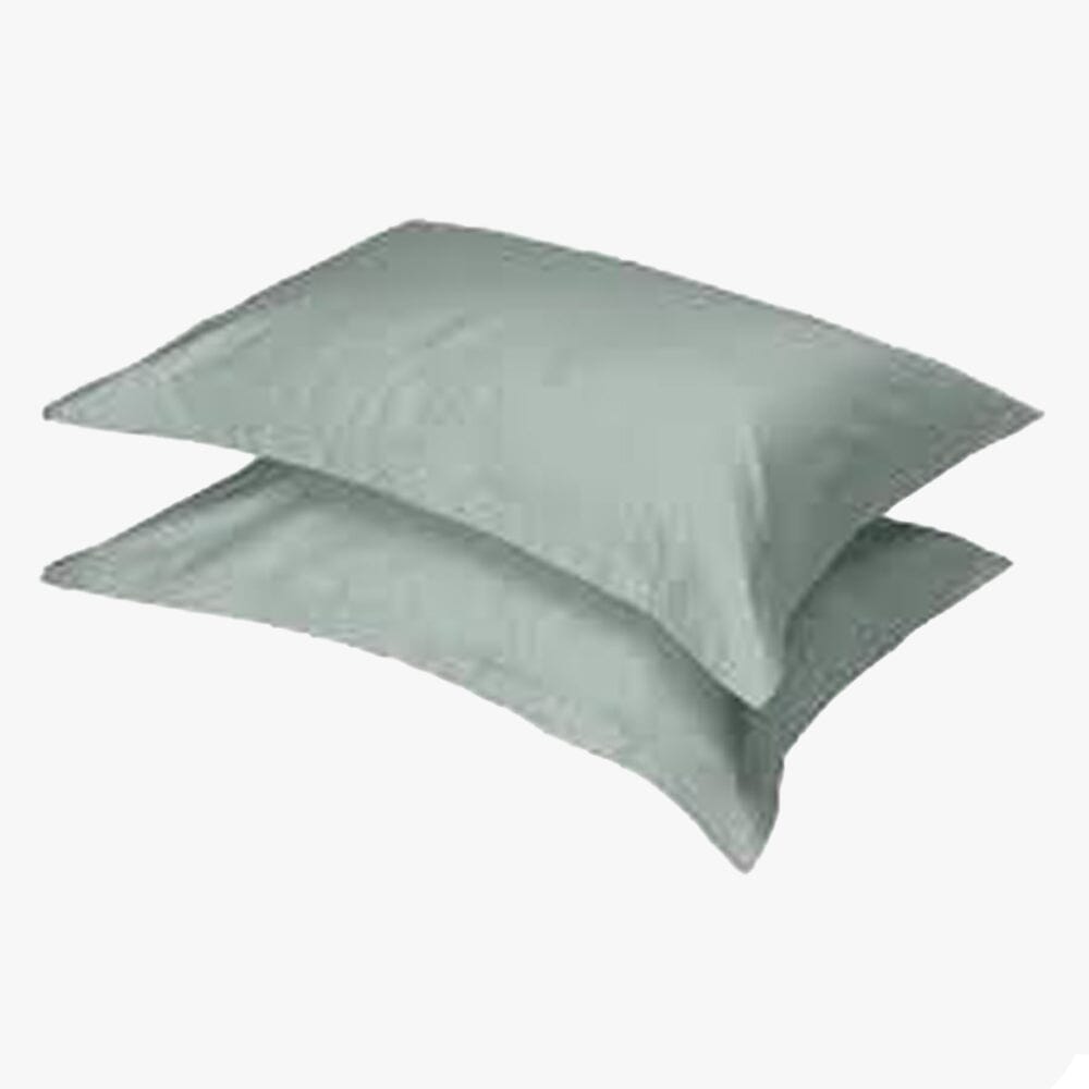 Cotton Co 4Oo Thread Oxford Standard Pillow Case Pair Duck Egg Cotton Co