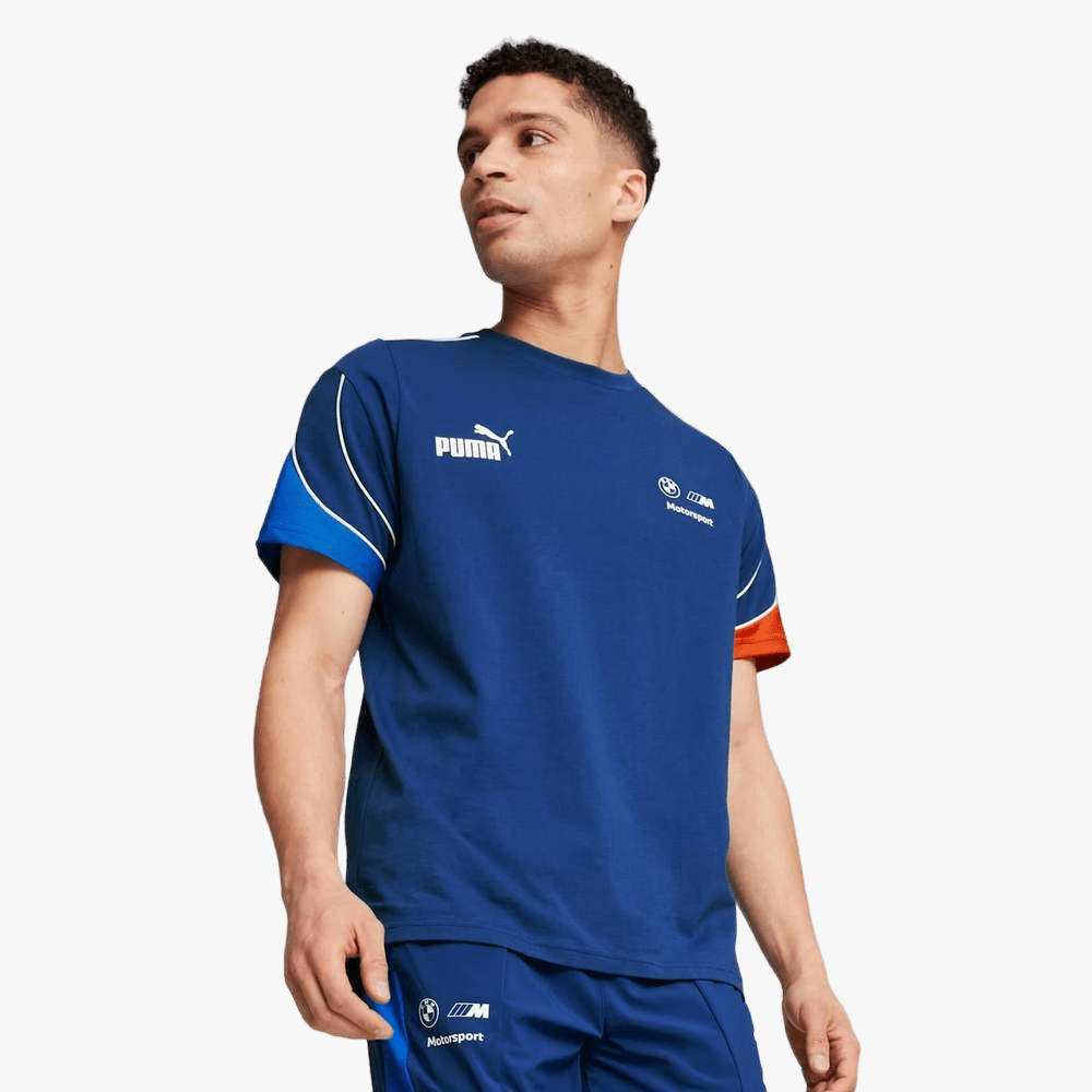 Puma Mens Bmw Mms Mt7+ Short Sleeve Tee Pro Blue | Puma