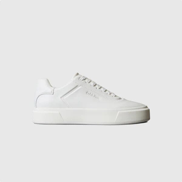 Calvin Klein Womens Basket Cupsole Ocf Lace Up Sneaker White | Calvin Klein