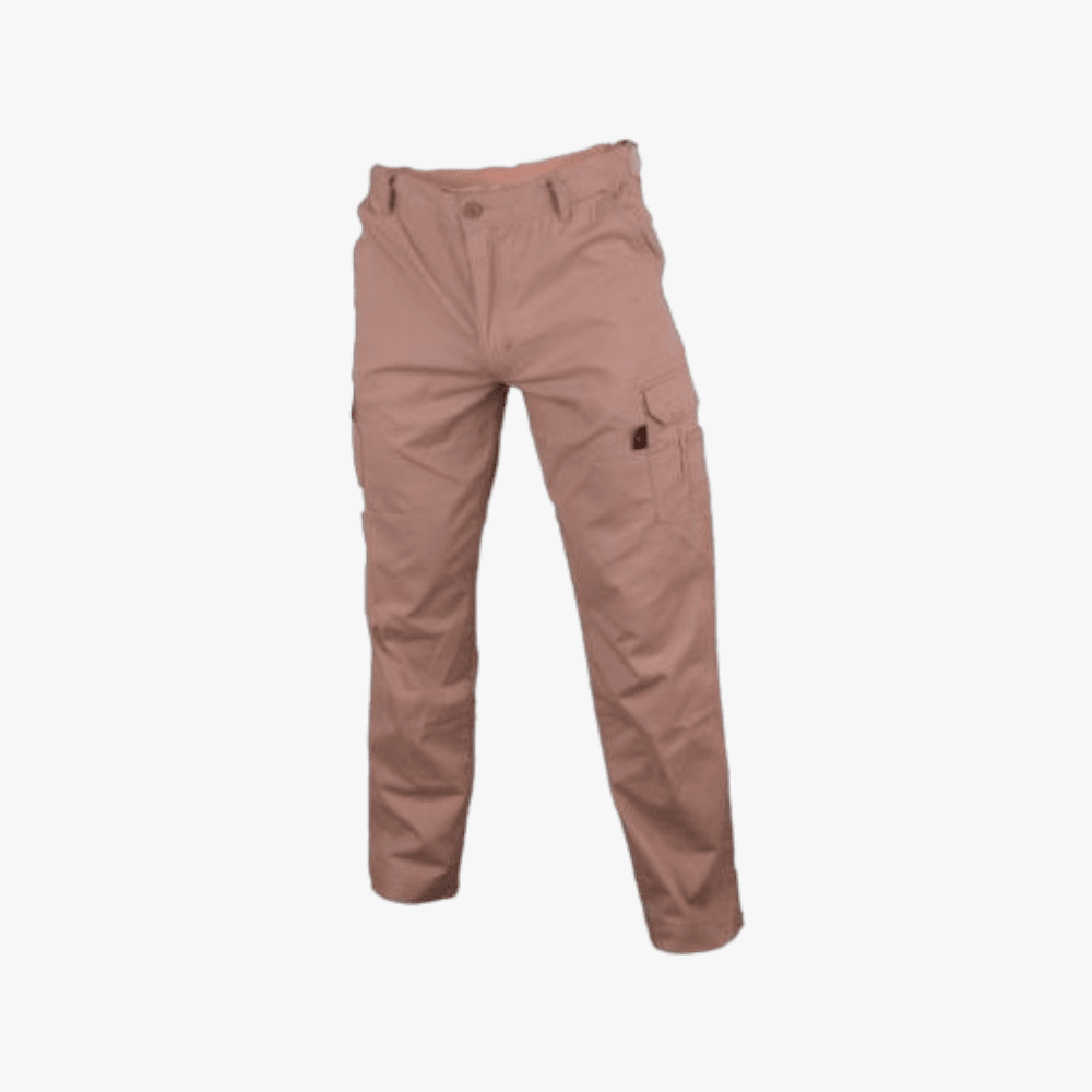 Wildebees Mens Flexi Stretch Cargo Pants Khaki Wildebees