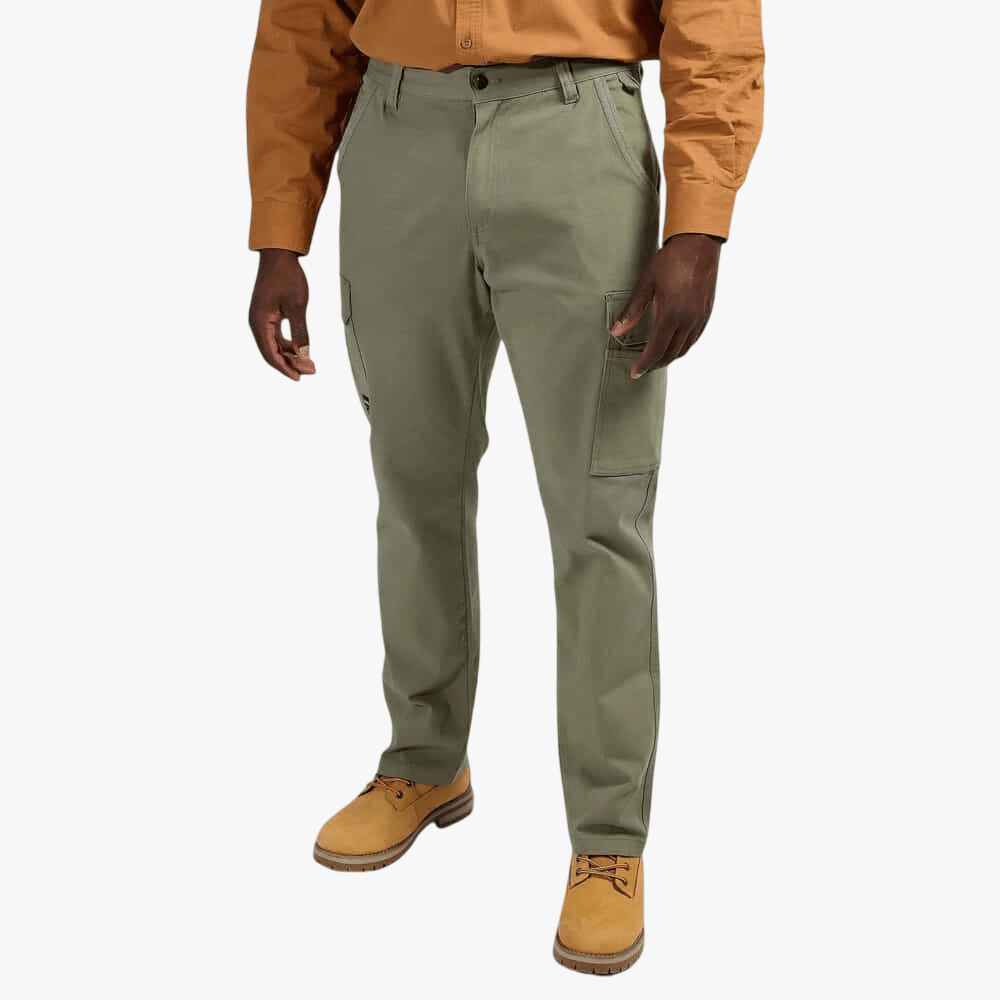 Jeep Mens Bolt Fixed Waistband Twill Cargo Pants Olive | Jeep