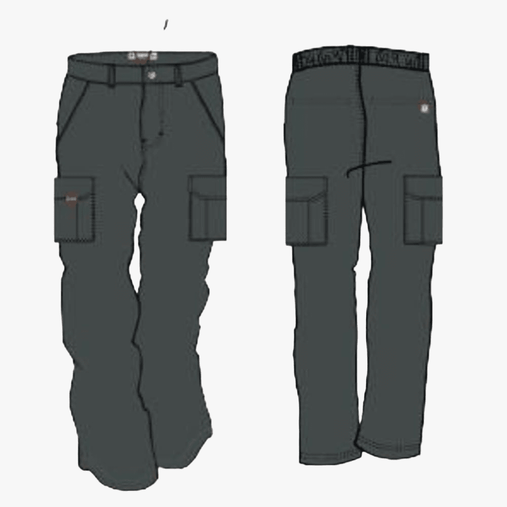 Kakiebos Mens Half Elasticated Cargo Pants Olive | Kakiebos