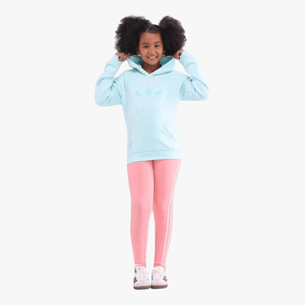 Adidas Girls Tref Hoody Semi Flash Aqua | Adidas