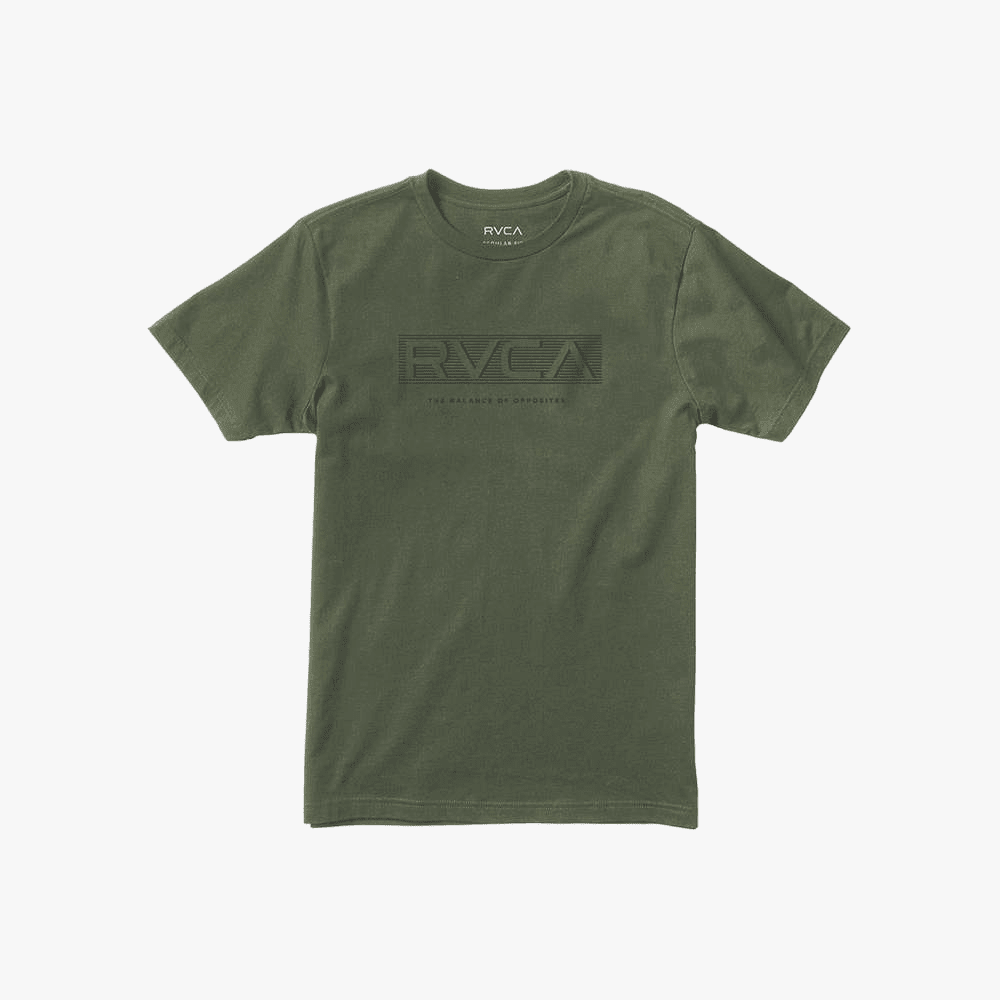 Rvca Mens Sprints Short Sleeve Tee Olive | Rvca