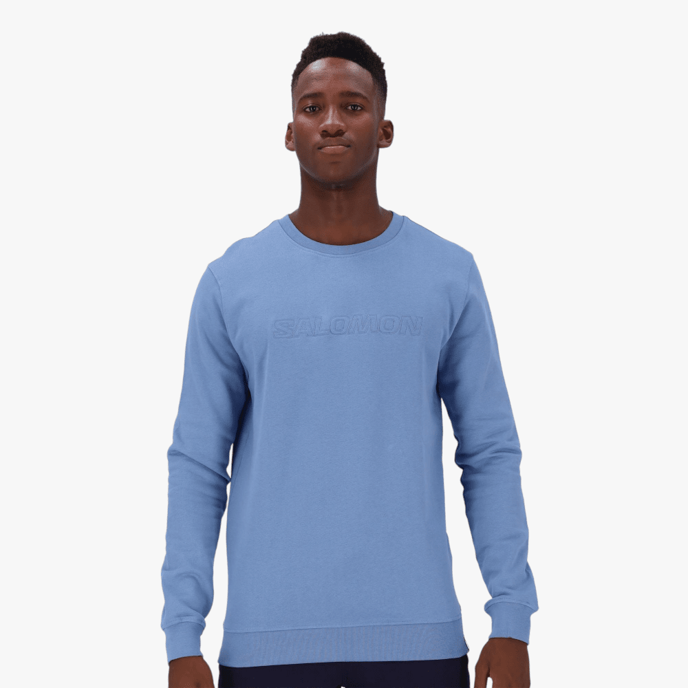 Salomon Mens Core Crew Fleece Sweater Quiet Harbour Salomon