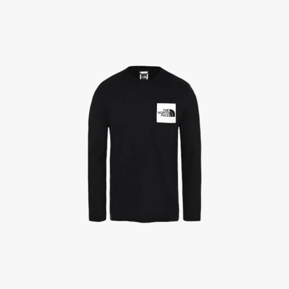 The North Face Mens Fine Line Long Sleeve Tee Black Tnf White Ky4 The North Face
