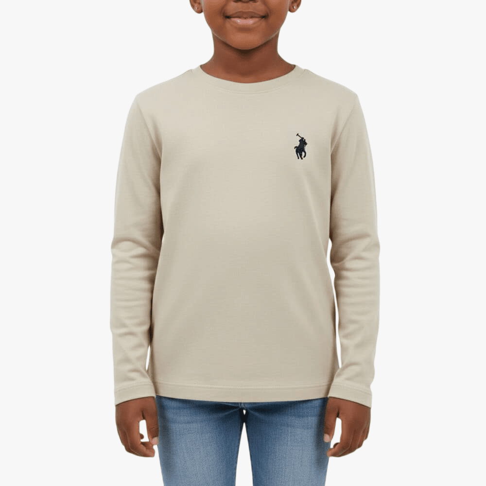 Polo Girls Mia Long Sleeve Tee Putty | Polo