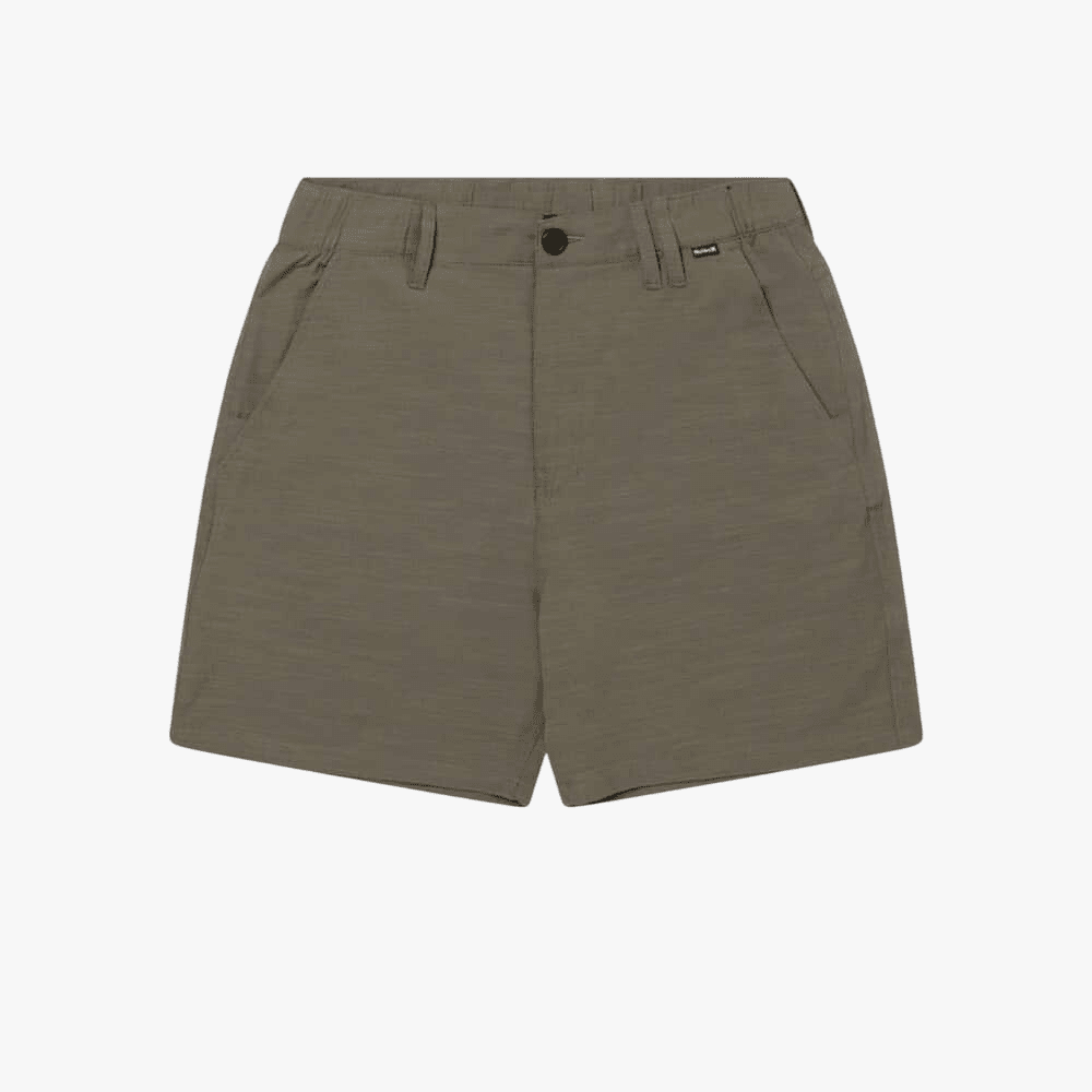 Hurley Mens Phantom Slub 3/4 Waistband 18 Walkshorts H201 Olive | Hurley