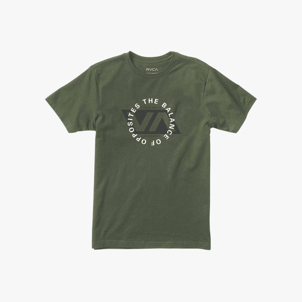 Rvca Mens Division Short Sleeve Tee Olive | Rvca