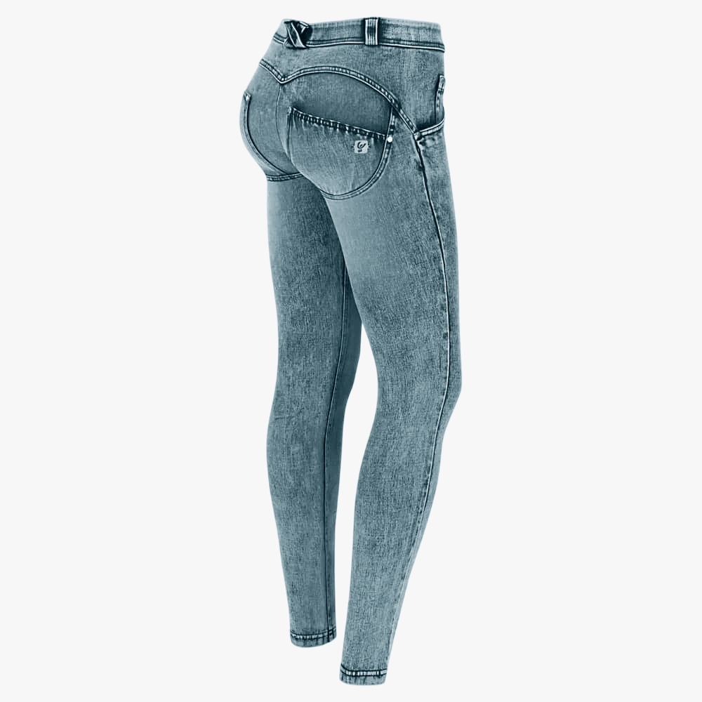 Freddy Womens Regular Waist Wr.Up® Jeans Acid Washed Effect | Freddy