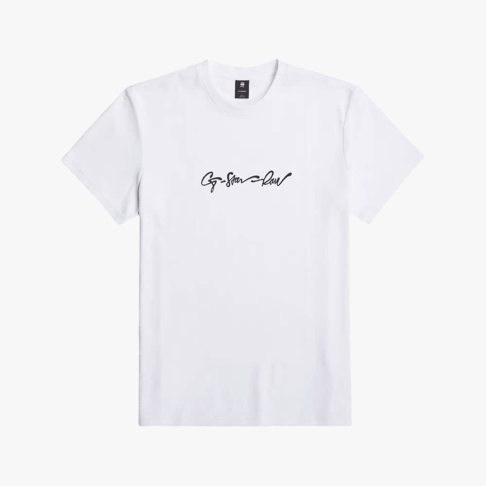G-Star Mens Venura Interlock Short Sleeve Tee White | G-Star