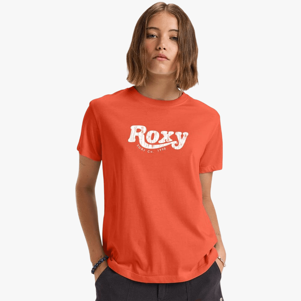 Roxy Womens Sun Over The Sand Short Sleeve Tee Tiger Lilly | Roxy