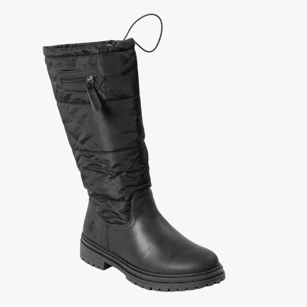 Hush Puppies Womens Soft Rocelyn Pu Leather Boot Black | Hush Puppies