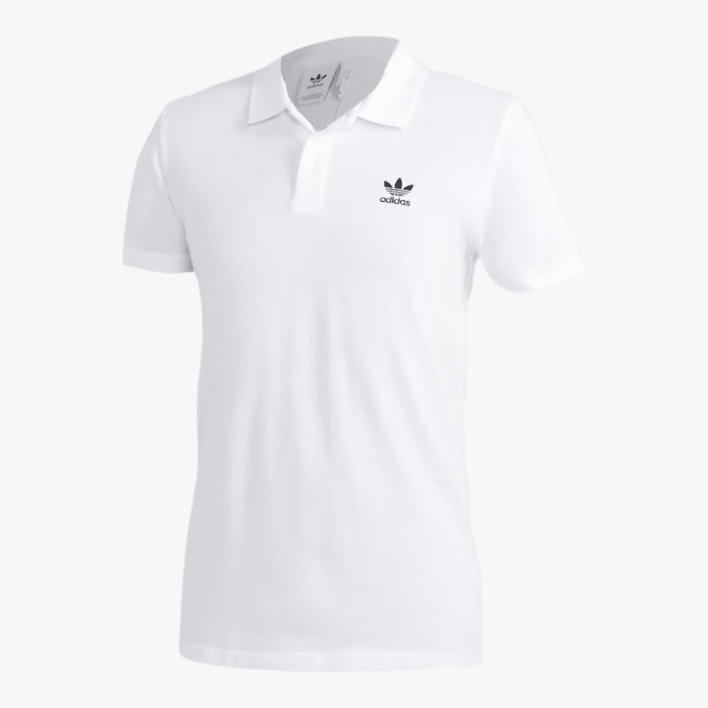 adidas Mens Essential Short Sleeve Polo White adidas