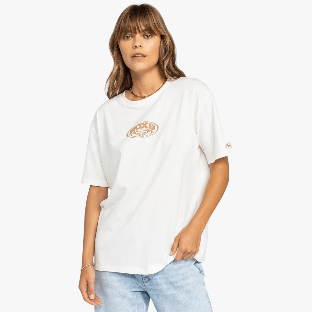 Roxy Womens Sand Under The Sky A Short Sleeve Tee Egret | Roxy