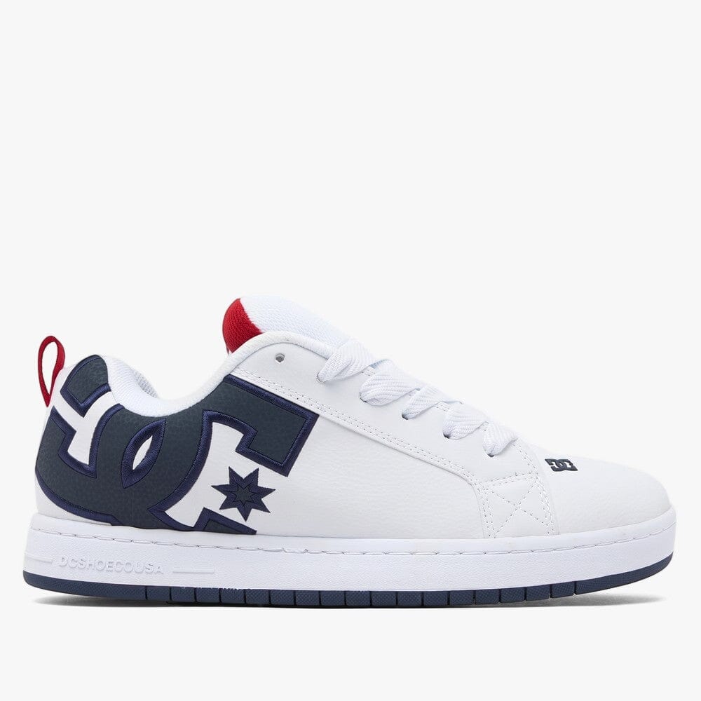 Dc Mens Court Graffik White Navy Red | Dc