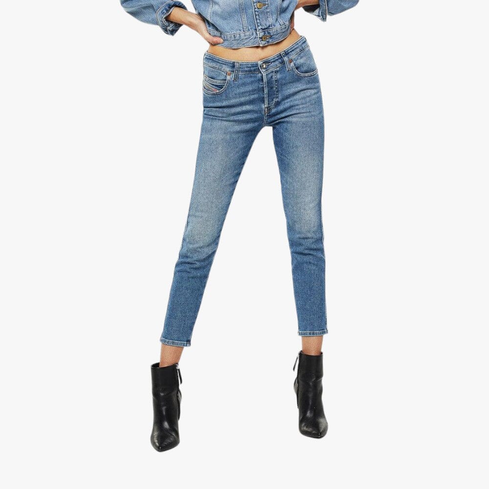 Diesel Womens D Babhila Slim Skinny Regular Waist Jean Lt Vintage Diesel