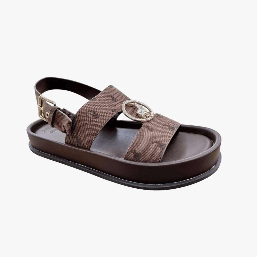 Polo Womens Moulded Trim Sandal Brown | Polo