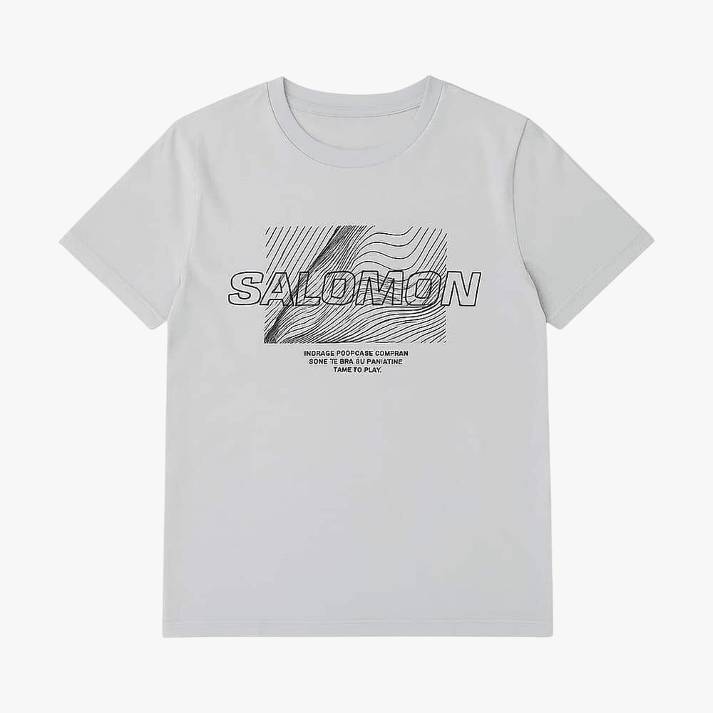 Salomon Mens Reflect Short Sleeve Tee Gray Violet | Salomon