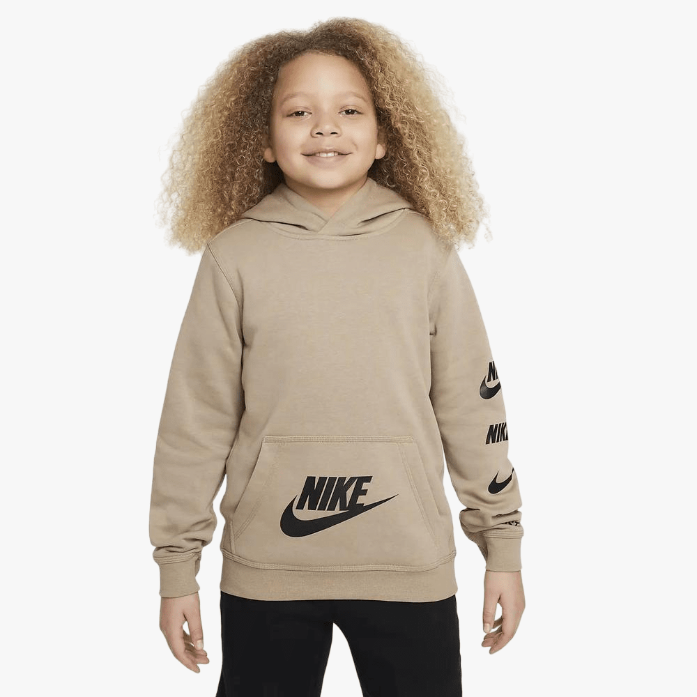 Nike Boys Nsw Flc Po Hoodie Khaki Brands Megastore