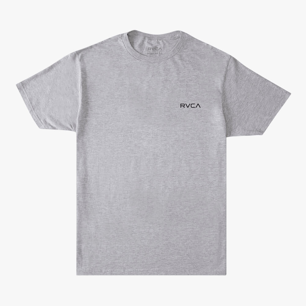 Rvca Mens Small Rvca Essential Short Sleeve Tee Grey Noise Mocktwist | Rvca