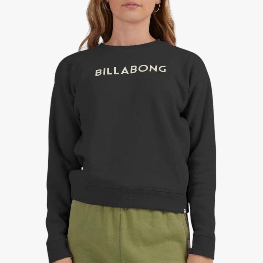 Billabong Girls Dancer Crew Sweater Off Black Billabong