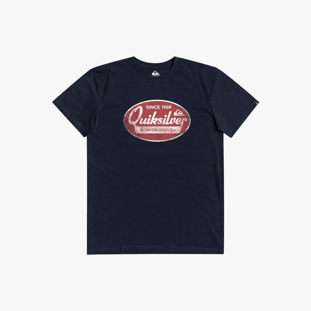 Quiksilver Mens What We Do Best Short Sleeve Tee Navy Blazer | Quiksilver