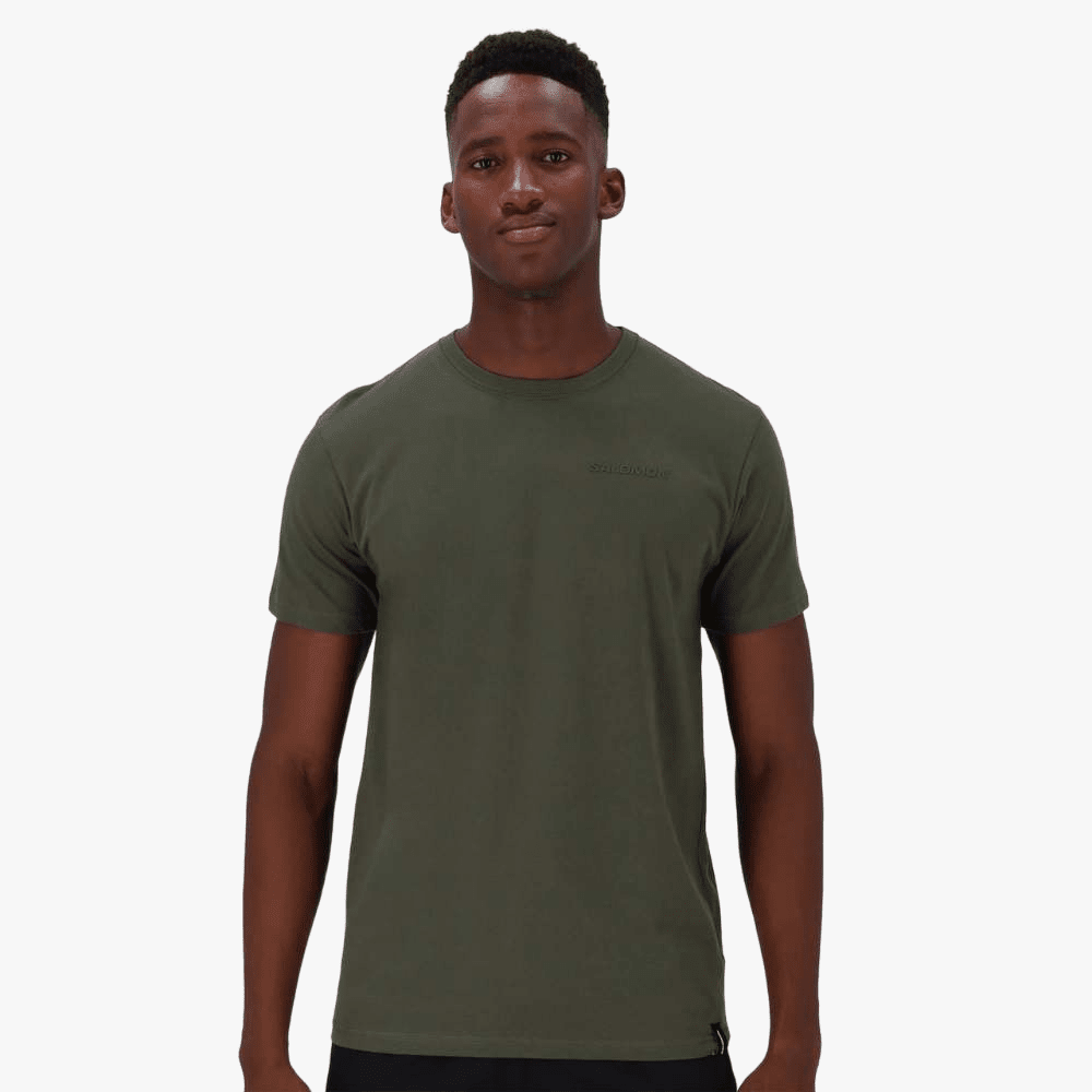 Salomon Mens Small Core Logo Short Sleeve Tee Grape Leaf | Salomon