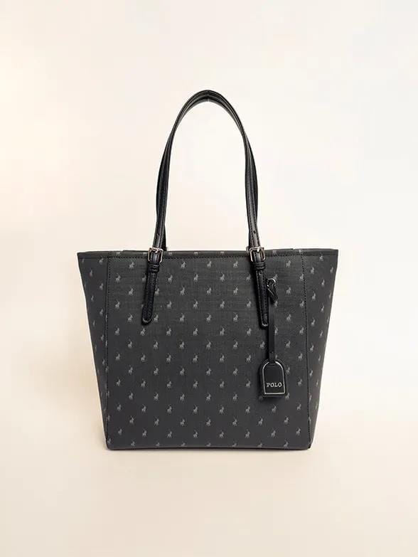 Polo Iconic Medium Tote Handbag Black