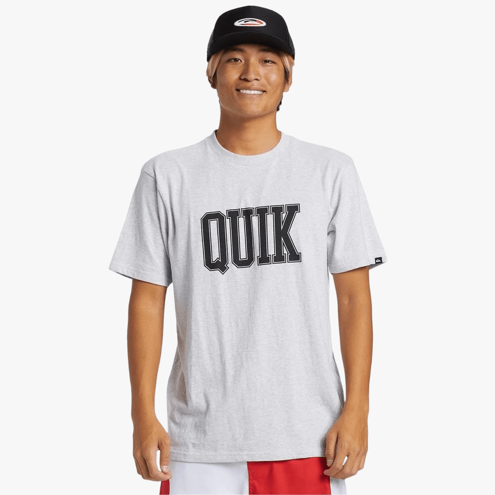 Quiksilver Mens Griff Short Sleeve Tee Snow Heather | Quiksilver
