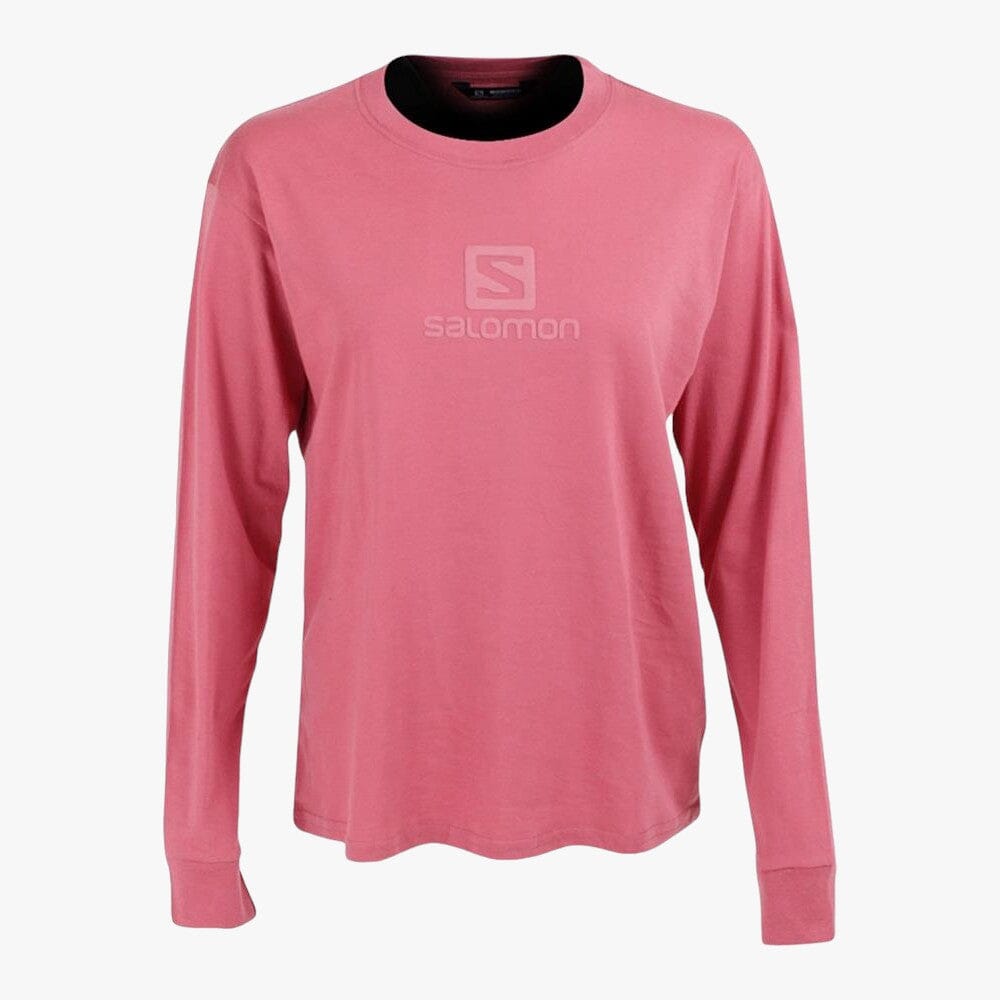 Salomon Valley Rides Long Sleeve Tee Mauve Wood Salomon