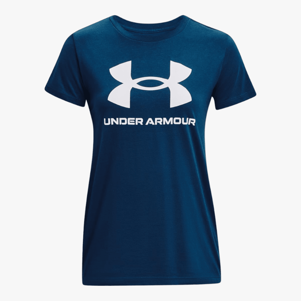 Under Armour Ladies Sportstyle Graphic Short Sleeve 426 Navy | Under Armour