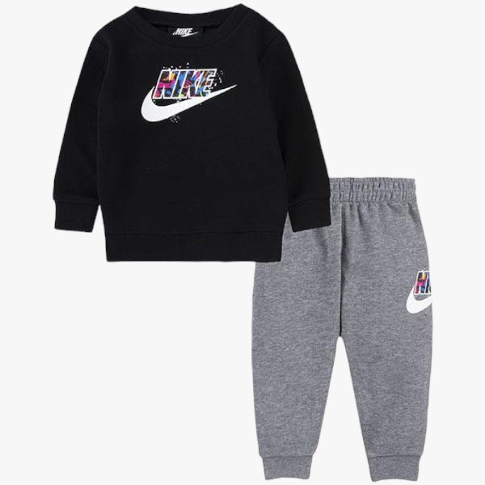 Nike Girls Thrill Crew Pant Set Grey Black | Nike