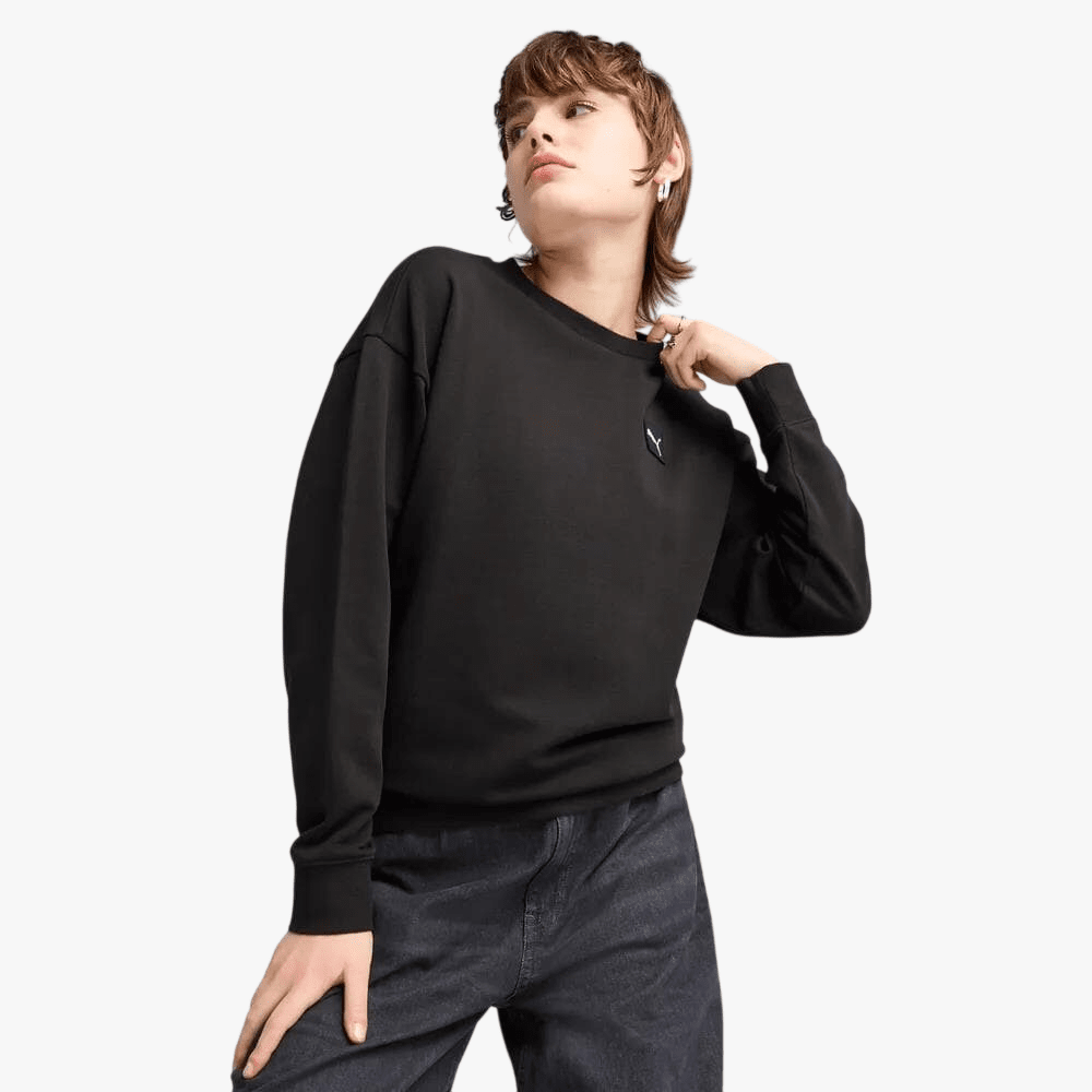 Puma Womens Ess Elevated Sweater Black | Puma
